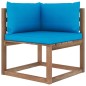 vidaXL 6-tlg. Garten-Lounge-Set aus Paletten mit Kissen Kiefernholz vidaXL 6-tlg. Garten-Lounge-Set aus Paletten mit Kissen Kiefernholz