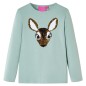 Kinder-Langarmshirt Minzgrün 104 Kinder-Langarmshirt Minzgrün 104