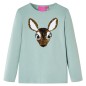 Kinder-Langarmshirt Minzgrün 128 Kinder-Langarmshirt Minzgrün 128