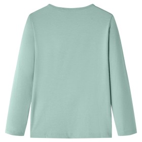 Kinder-Langarmshirt Minzgrün 128