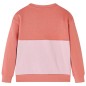 Kinder-Sweatshirt mit Farbblock Rosa 116 Kinder-Sweatshirt mit Farbblock Rosa 116