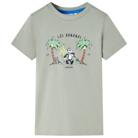 Kinder-T-Shirt Helles Khaki 104