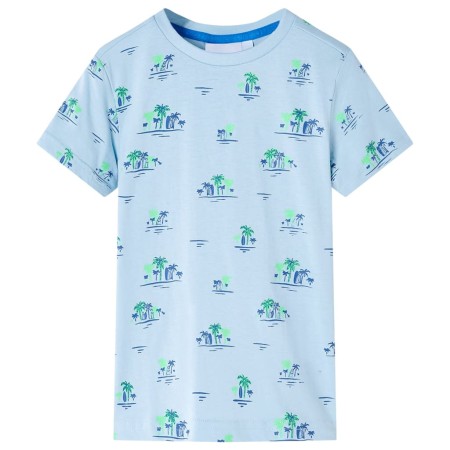 Kinder-T-Shirt Hellblau 140