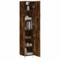 Highboard Räuchereiche 34,5x34x180 cm Holzwerkstoff Highboard Räuchereiche 34,5x34x180 cm Holzwerkstoff