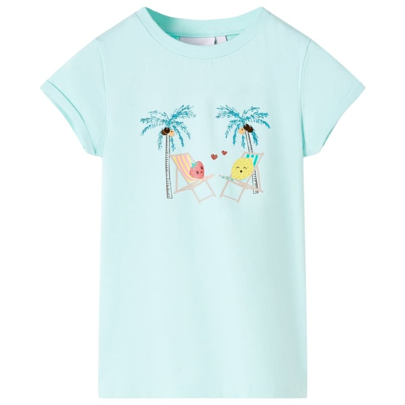 Kinder-T-Shirt Hellblau 128 Kinder-T-Shirt Hellblau 128