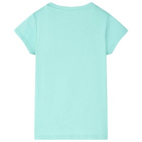 Kinder-T-Shirt Helles Minzgrün 104