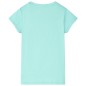 Kinder-T-Shirt Helles Minzgrün 128 Kinder-T-Shirt Helles Minzgrün 128