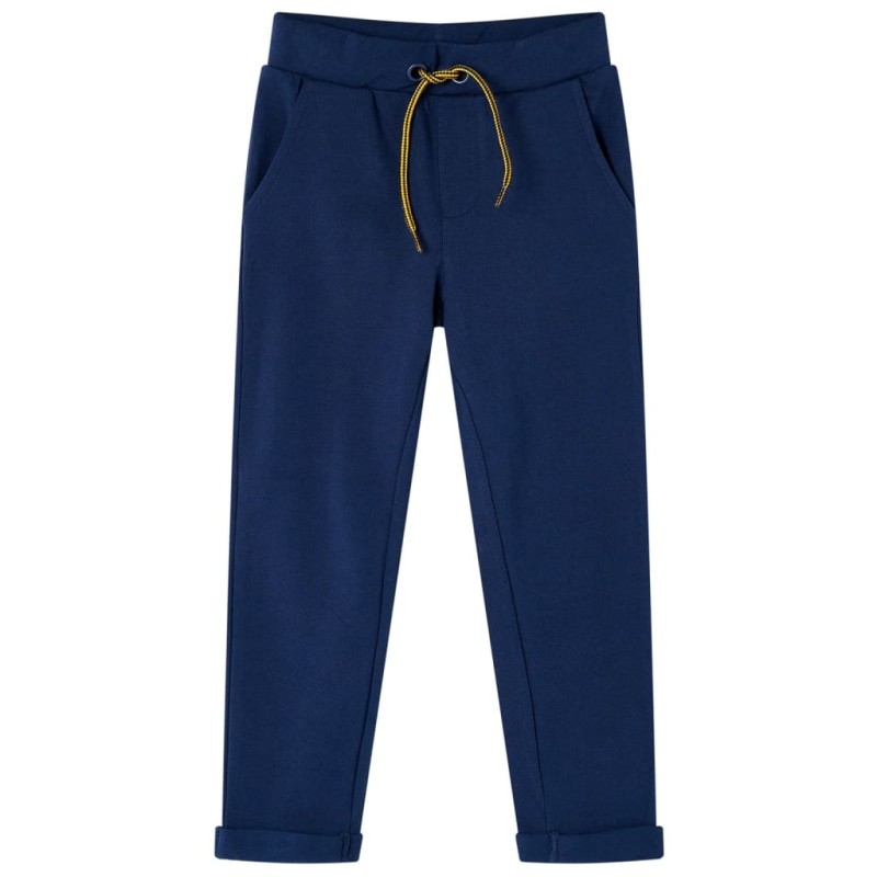 Kinderhose mit Kordelzug Marineblau 128 Kinderhose mit Kordelzug Marineblau 128