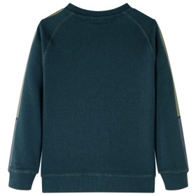 Kinder-Sweatshirt Moosgrün 116