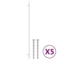 vidaXL Möbelgriffe 5 Stk. Silbern 480 mm Edelstahl vidaXL Möbelgriffe 5 Stk. Silbern 480 mm Edelstahl