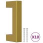 vidaXL Möbelgriffe 10 Stk. Golden 64 mm Edelstahl vidaXL Möbelgriffe 10 Stk. Golden 64 mm Edelstahl