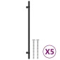 vidaXL Möbelgriffe 5 Stk. Schwarz 320 mm Edelstahl vidaXL Möbelgriffe 5 Stk. Schwarz 320 mm Edelstahl