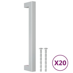 vidaXL Möbelgriffe 20 Stk. Silbern 160 mm Edelstahl