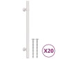 vidaXL Möbelgriffe 20 Stk. Silbern 160 mm Edelstahl vidaXL Möbelgriffe 20 Stk. Silbern 160 mm Edelstahl