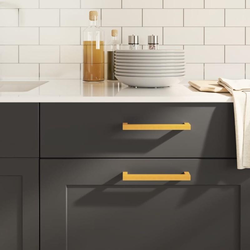 vidaXL Möbelgriffe 20 Stk. Golden 160 mm Edelstahl vidaXL Möbelgriffe 20 Stk. Golden 160 mm Edelstahl