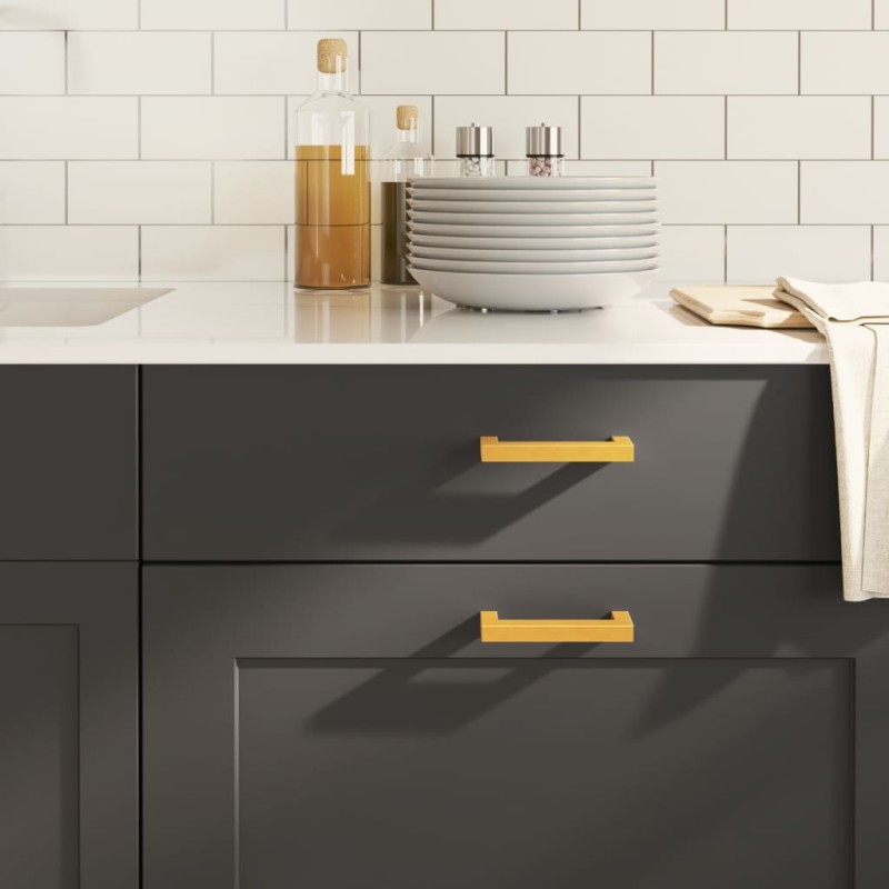 vidaXL Möbelgriffe 20 Stk. Golden 96 mm Edelstahl vidaXL Möbelgriffe 20 Stk. Golden 96 mm Edelstahl