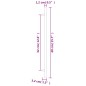 vidaXL Möbelgriffe 10 Stk. Bronzen 320 mm Edelstahl vidaXL Möbelgriffe 10 Stk. Bronzen 320 mm Edelstahl