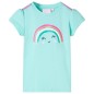 Kinder-T-Shirt Helles Minzgrün 92 Kinder-T-Shirt Helles Minzgrün 92