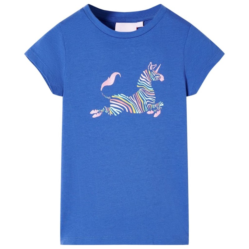 Kinder-T-Shirt Kobaltblau 104 Kinder-T-Shirt Kobaltblau 104