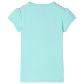 Kinder-T-Shirt Helles Minzgrün 116
