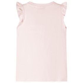 Kinder-T-Shirt mit Rüschenärmeln Zartrosa 140