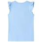 Kinder-T-Shirt mit Rüschenärmeln Hellblau 116 Kinder-T-Shirt mit Rüschenärmeln Hellblau 116