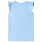 Kinder-T-Shirt mit Rüschenärmeln Hellblau 92 Kinder-T-Shirt mit Rüschenärmeln Hellblau 92