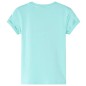 Kinder-T-Shirt Helles Minzgrün 104 Kinder-T-Shirt Helles Minzgrün 104