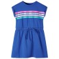 Kinderkleid mit Kordelzug Kobaltblau 92 Kinderkleid mit Kordelzug Kobaltblau 92