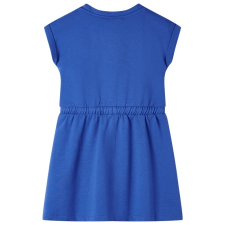 Kinderkleid mit Kordelzug Kobaltblau 92