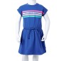 Kinderkleid mit Kordelzug Kobaltblau 92 Kinderkleid mit Kordelzug Kobaltblau 92