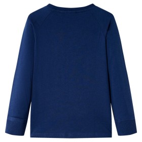 Kinder-Langarmshirt Marineblau 128