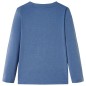 Kinder-Langarmshirt Blau Melange 140 Kinder-Langarmshirt Blau Melange 140