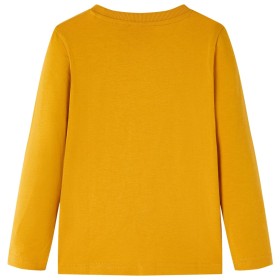 Kinder-Langarmshirt Ocker 92