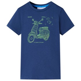 Kinder-T-Shirt Dunkelblau 116