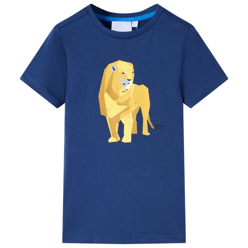 Kinder-T-Shirt Dunkelblau 128 Kinder-T-Shirt Dunkelblau 128