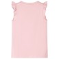 Kinder-T-Shirt mit Rüschenärmeln Hellrosa 104 Kinder-T-Shirt mit Rüschenärmeln Hellrosa 104