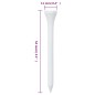 vidaXL Golf-Tees 1000 Stk. Weiß 54 mm Bambus vidaXL Golf-Tees 1000 Stk. Weiß 54 mm Bambus