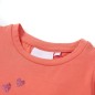 Kinder-T-Shirt mit Rüschenärmeln Korallenrosa 128 Kinder-T-Shirt mit Rüschenärmeln Korallenrosa 128