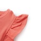 Kinder-T-Shirt mit Rüschenärmeln Korallenrosa 128 Kinder-T-Shirt mit Rüschenärmeln Korallenrosa 128