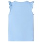 Kinder-T-Shirt mit Rüschenärmeln Hellblau 140 Kinder-T-Shirt mit Rüschenärmeln Hellblau 140