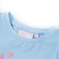Kinder-T-Shirt mit Rüschenärmeln Hellblau 140 Kinder-T-Shirt mit Rüschenärmeln Hellblau 140