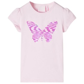 Kinder-T-Shirt mit Flügelärmeln Zartrosa 104