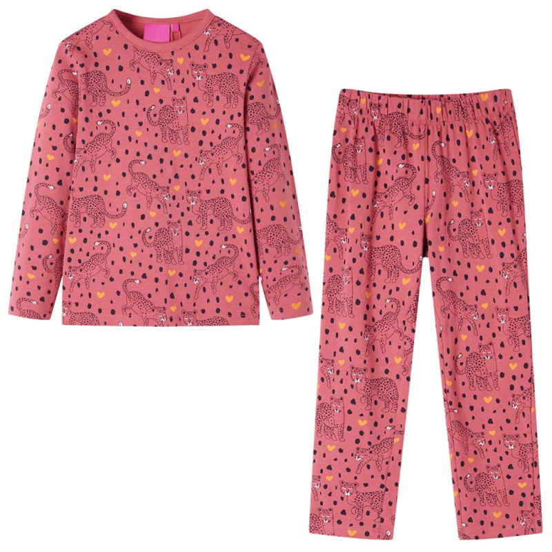 Kinderpyjama mit Langen Ärmeln Altrosa 140 Kinderpyjama mit Langen Ärmeln Altrosa 140