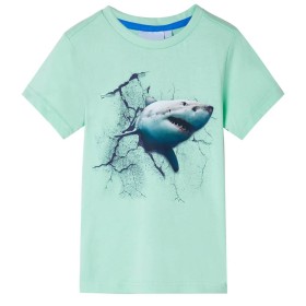Kinder-T-Shirt Hellgrün 140