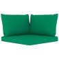 12-tlg. Garten-Lounge-Set mit Kissen Grün 12-tlg. Garten-Lounge-Set mit Kissen Grün