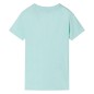 Kinder-T-Shirt Helles Minzgrün 140 Kinder-T-Shirt Helles Minzgrün 140