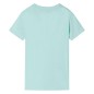 Kinder-T-Shirt Helles Minzgrün 116 Kinder-T-Shirt Helles Minzgrün 116