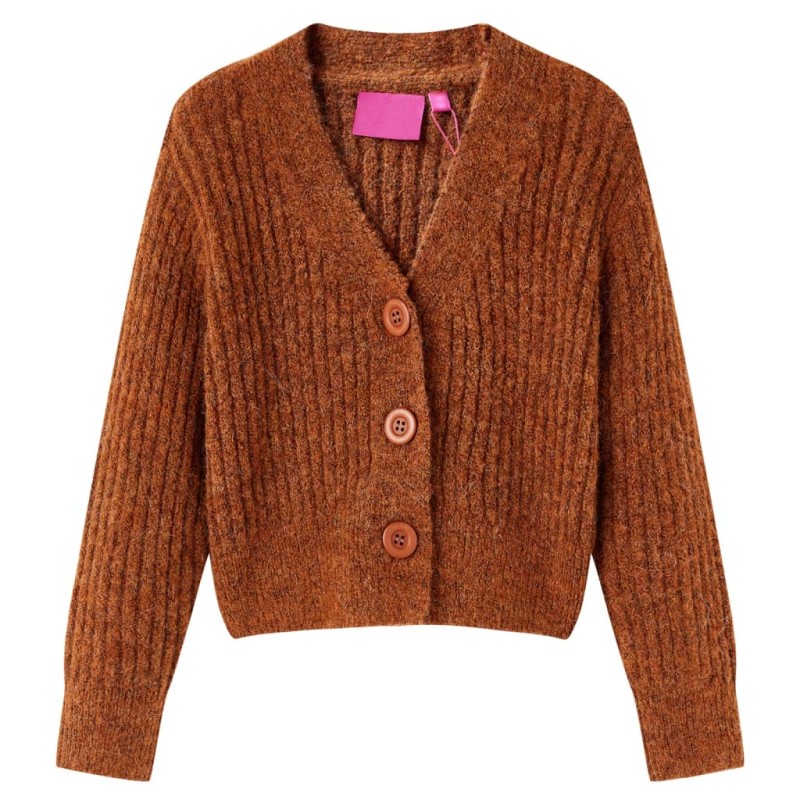Kinder-Strickjacke Cognac 92 Kinder-Strickjacke Cognac 92