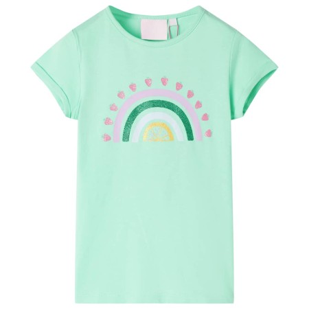 Kinder-T-Shirt Hellgrün 92